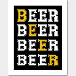 Beer Beer Beer Beer Posters and Art